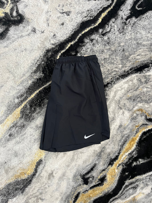 Black Nike Challenger Shorts – Lightweight running shorts with breathable fabric left side