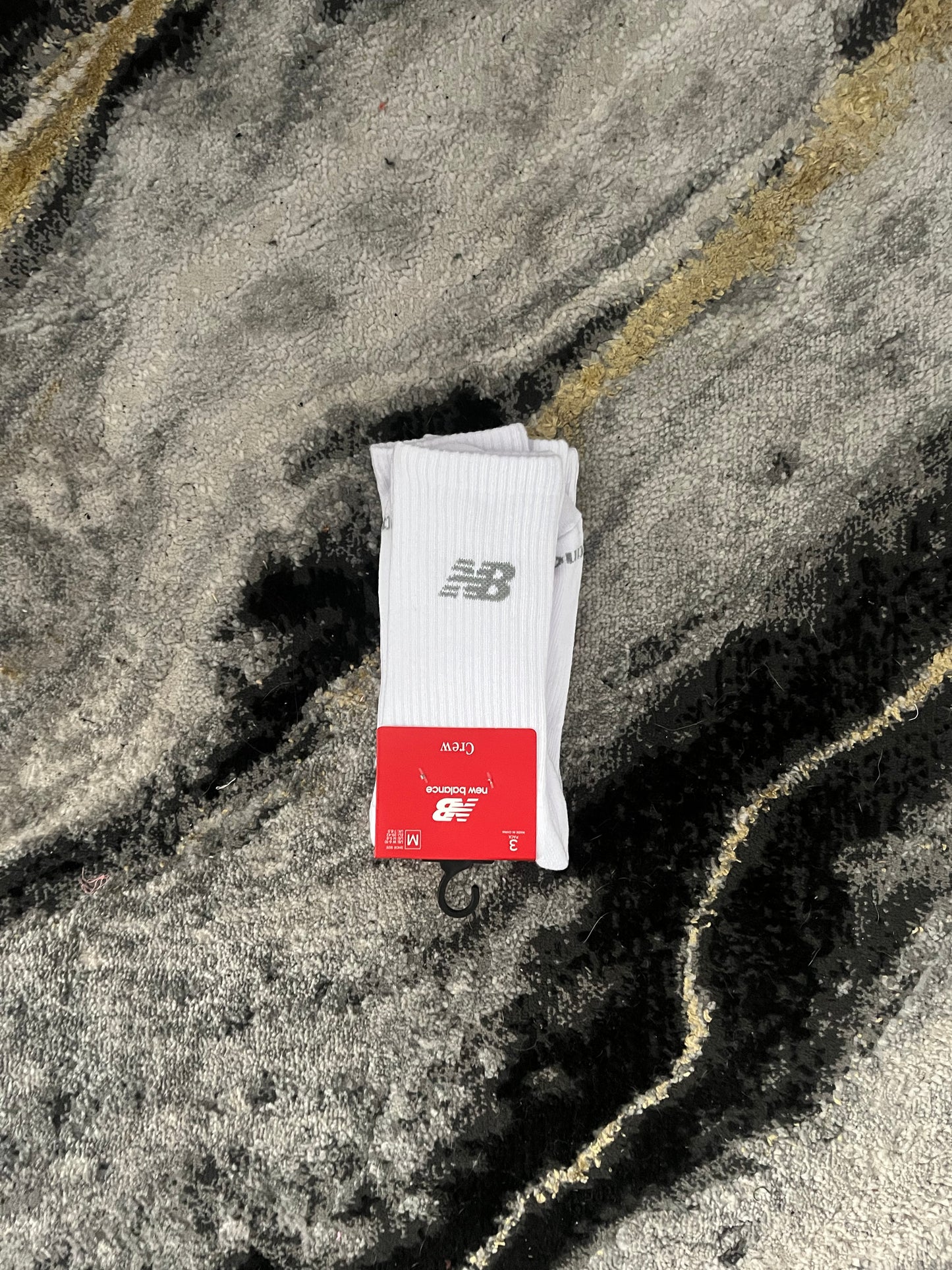 New Balance white crew socks 3 pack – comfort everyday wear sportswear
