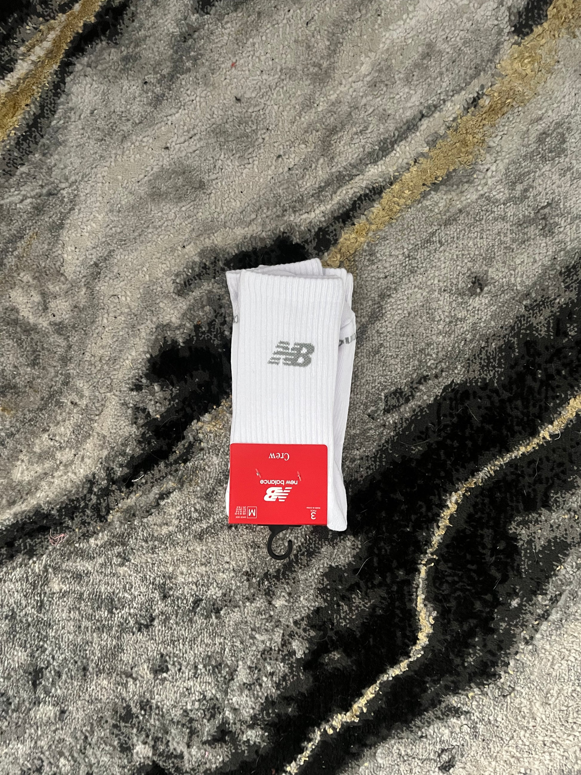 New Balance white crew socks 3 pack – comfort everyday wear sportswear