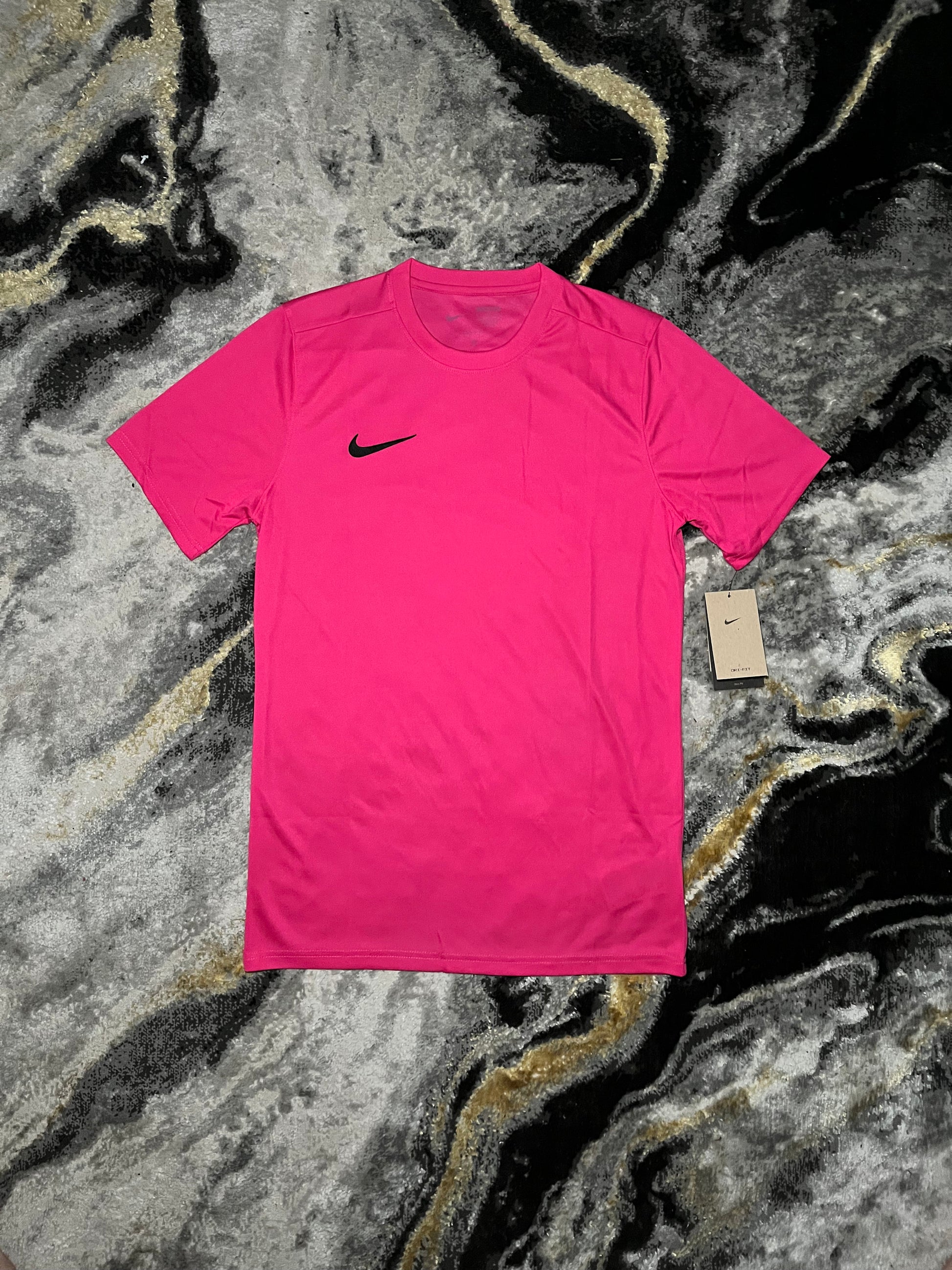 Nike Dri-FIT Shorts Set in Pink and Black – Moisture-Wicking Training Set